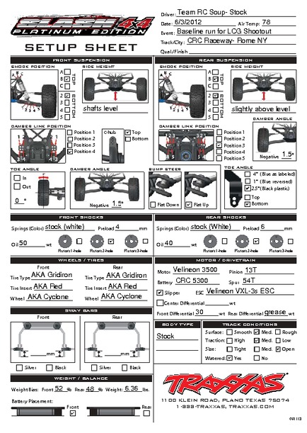 Traxxas slash sales 4x4 weight