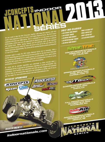 2013 - JConcepts - Indoor National Series Flyer