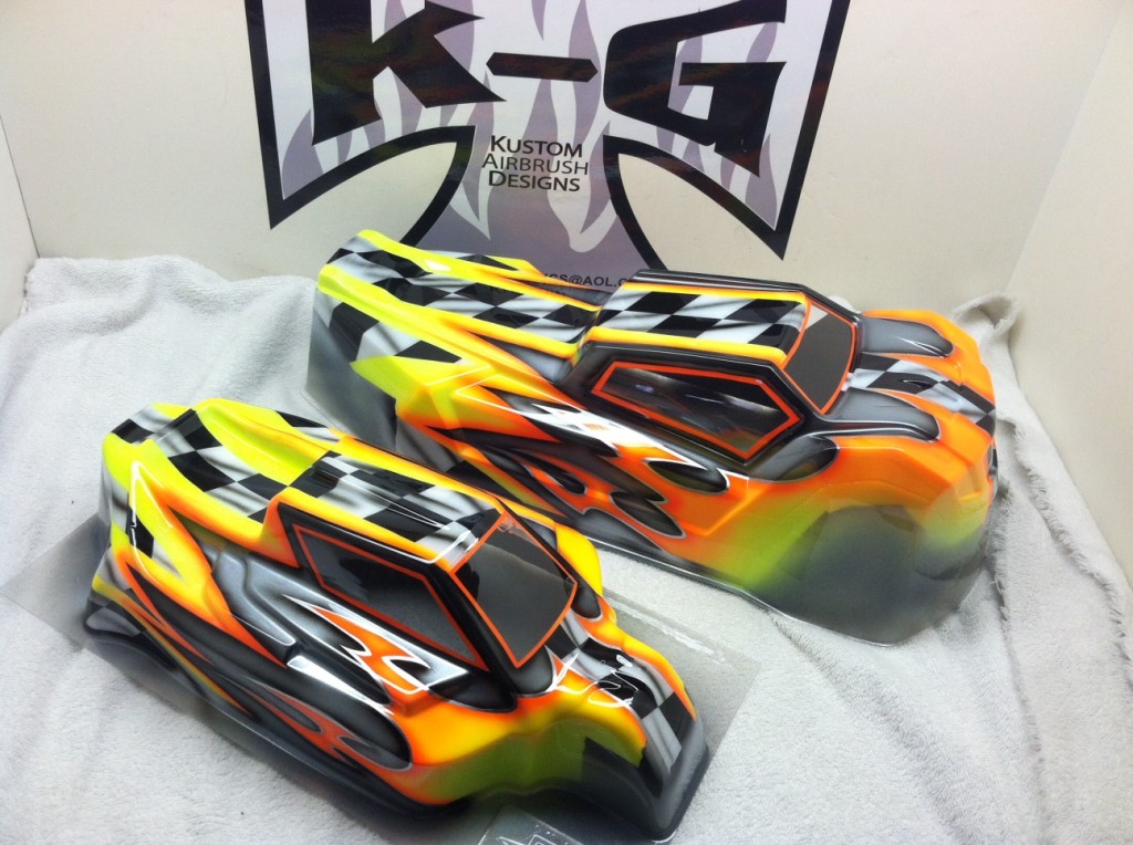 custom airbrushed rc car bodies