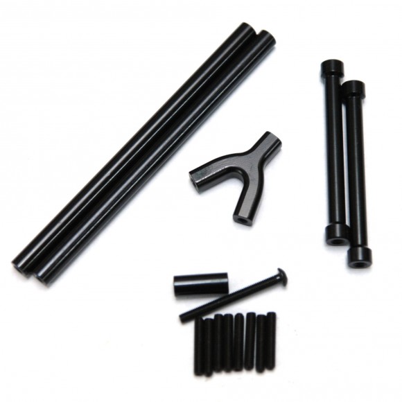 STA80043UBK/G/GM/S CNC Machined Aluminum Front and Rear Upper Suspension Links kit (w/hardware) for Axial SCX10. MSRP $19.99