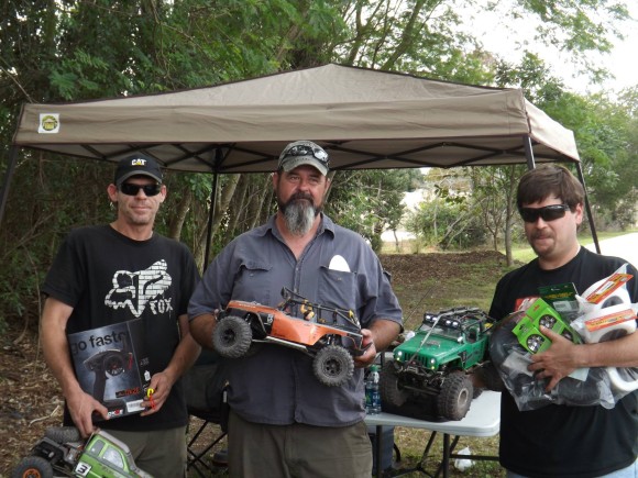 Left to right: 3rd Place Olen Price, 1st Place Bill Henderson, 2nd Place Robert Daubar 