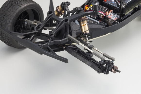 Aluminum gunmetal anodized clamp style wheel hexes are included all the way around.