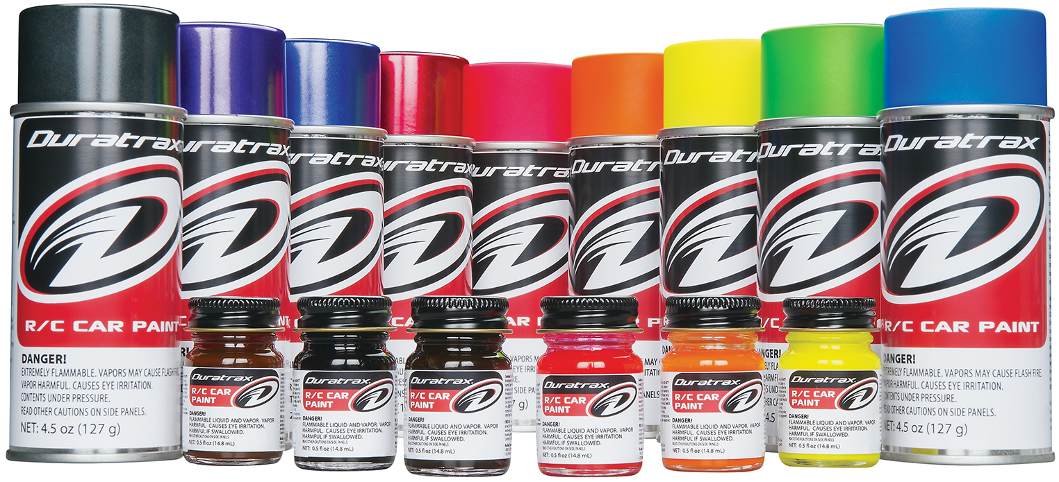 Duratrax Announces a line of High-quality R/C car paints