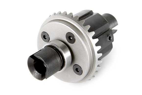 CNC METAL CUT GEARS Massive brushless power requires heavy duty drivetrain components. The Yeti XL™ features hardened steel CNC cut metal gears in both the front and rear differentials for the ultimate in strength and durability.  