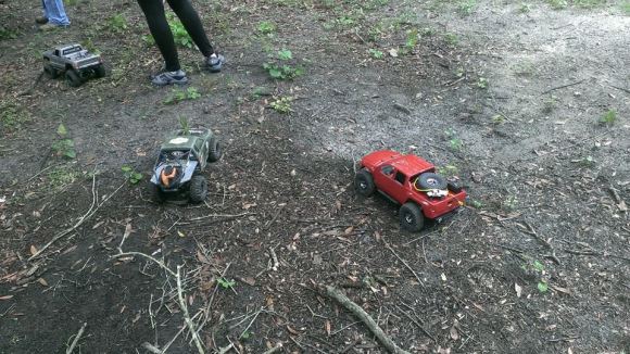 on the trail