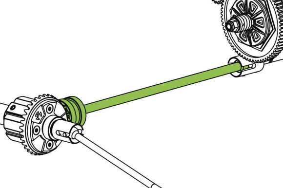 WB XL CVJ PROP SHAFT The rebuildable prop shaft delivers the power from the transmission to the front differential. The prop shaft features an all metal, super strong CVJ design and they're completely rebuildable.